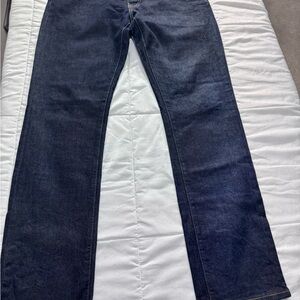 Signature by Levi Strauss Men's Deep Indigo Straight Jeans